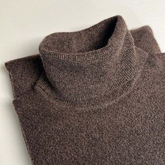 Richard Grand Cashmere Turtleneck Sweater Brown Men’s size L-XL - Picture 2 of 9